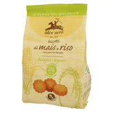 Bánh ngô và gạo không chứa gluten hữu cơ 200 g - ALCE NERO